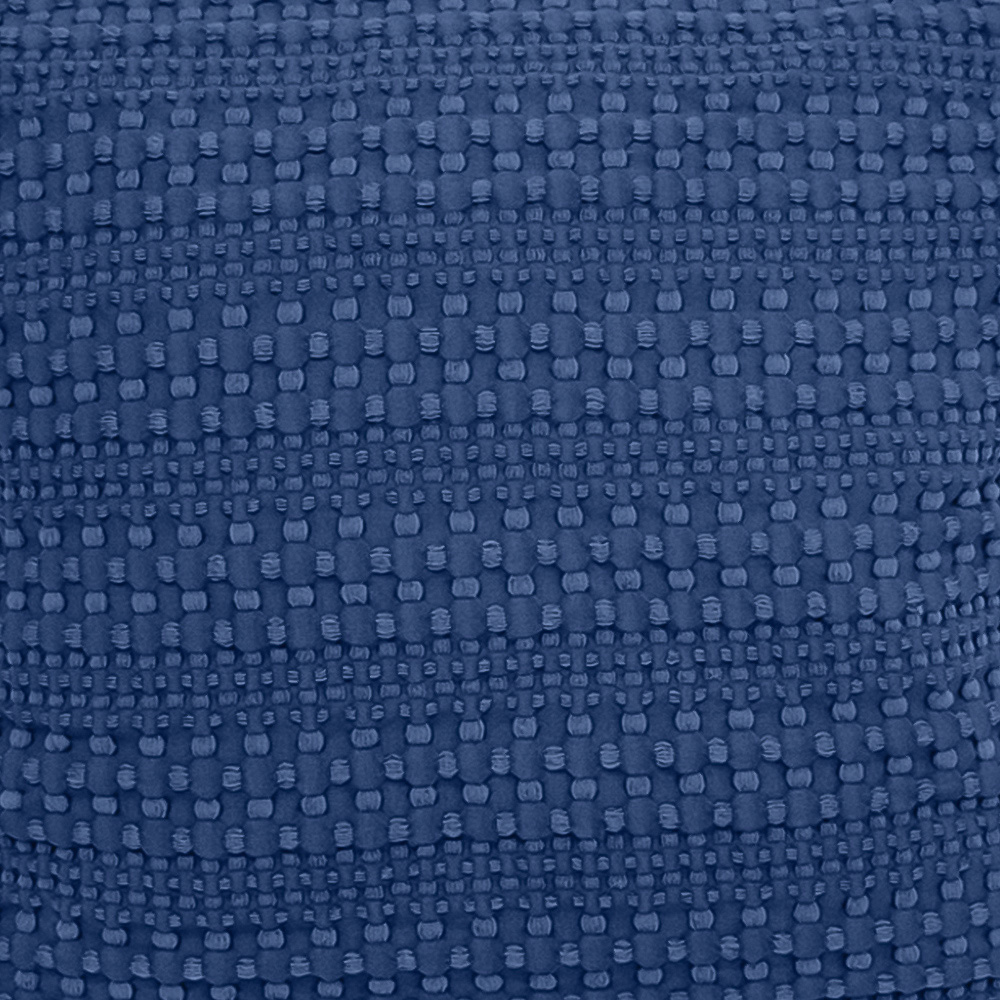 Velosso Waffle Fringed Navy Filled Cushion 43 x 43cm 2 Pack Image 2