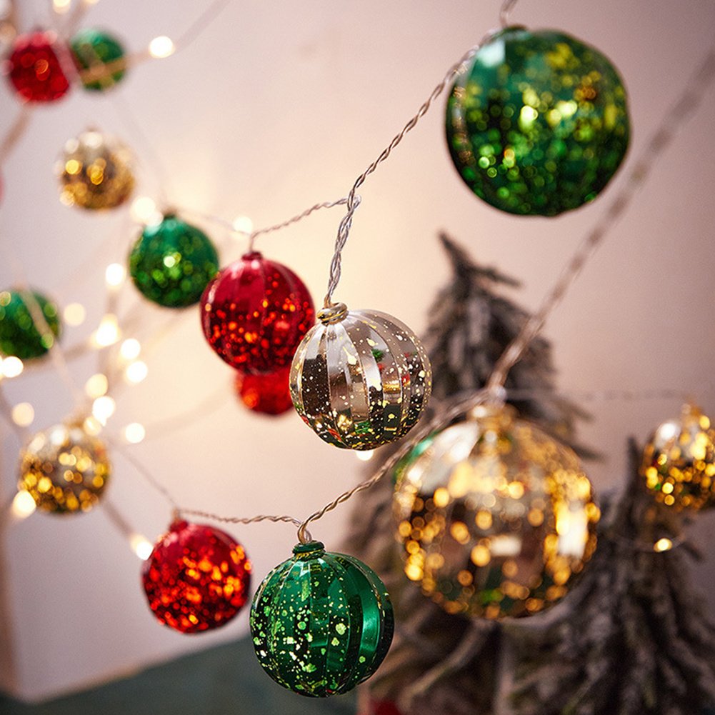 Living and Home 20 Multicoloured LED Christmas Bauble String Light Image 8