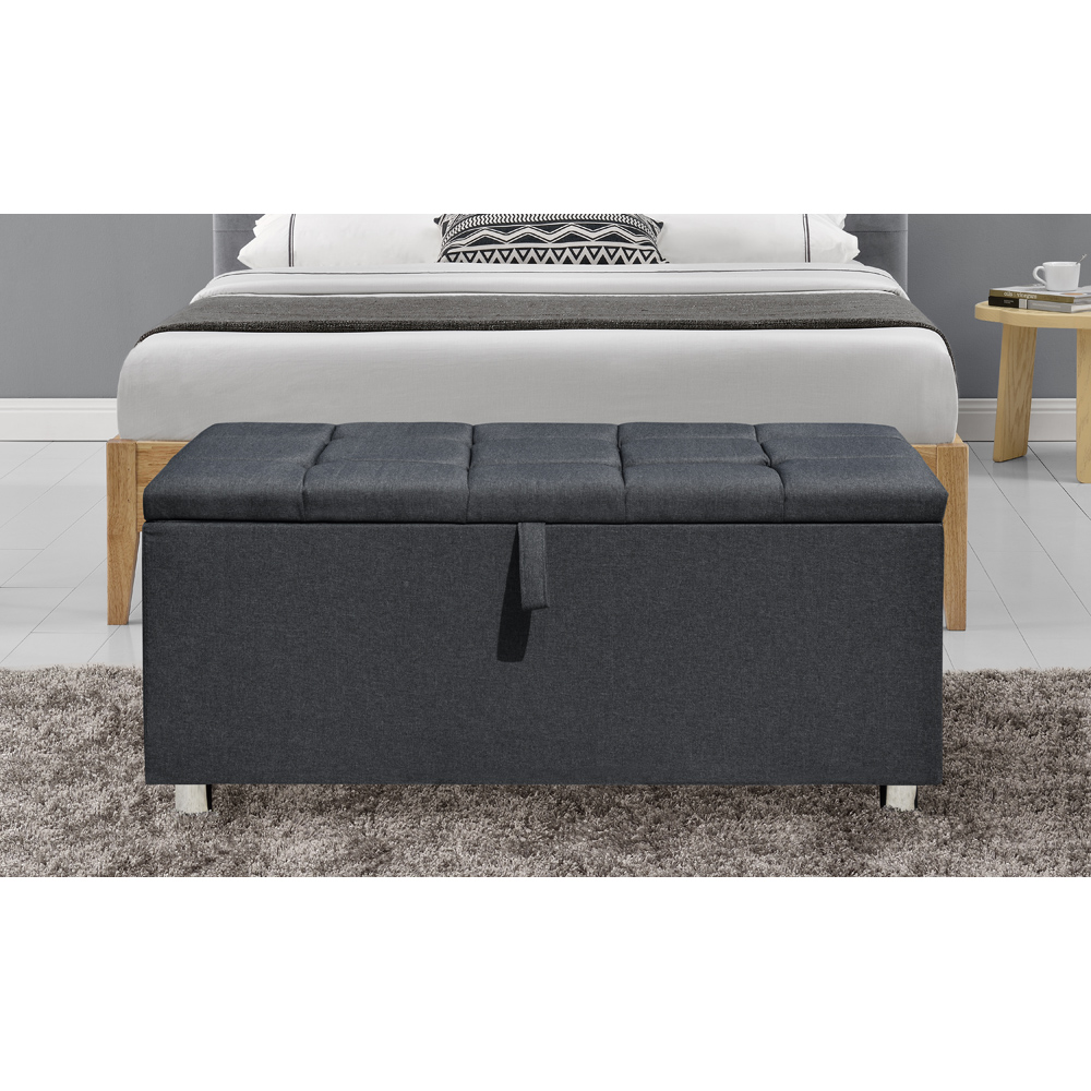 Brooklyn Grey Linen 4 Piece Bedroom Furniture Set Image 4