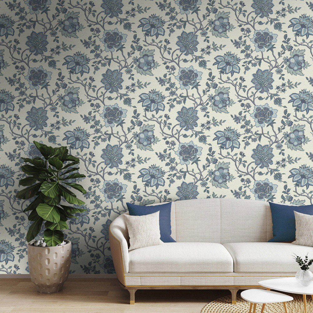 Holden Jacobean Trail Blue Wallpaper Image 3