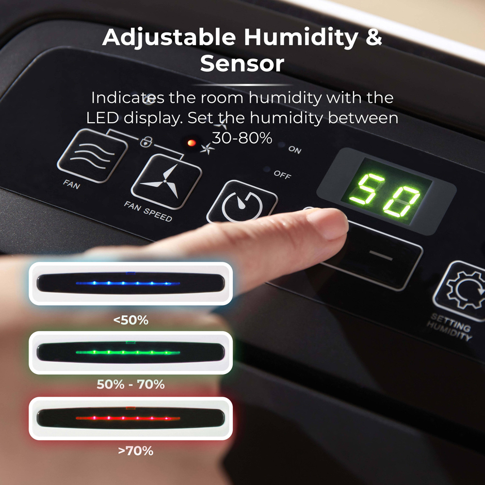 Tower 20L Dehumidifier with 24H Timer and 5.5L Water Tank Image 5