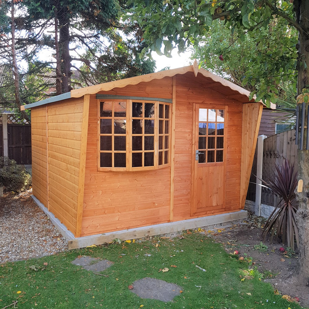 Shire Goodwood 10 x 10ft Shiplap Style C Security Cabin Apex Summerhouse Image 5
