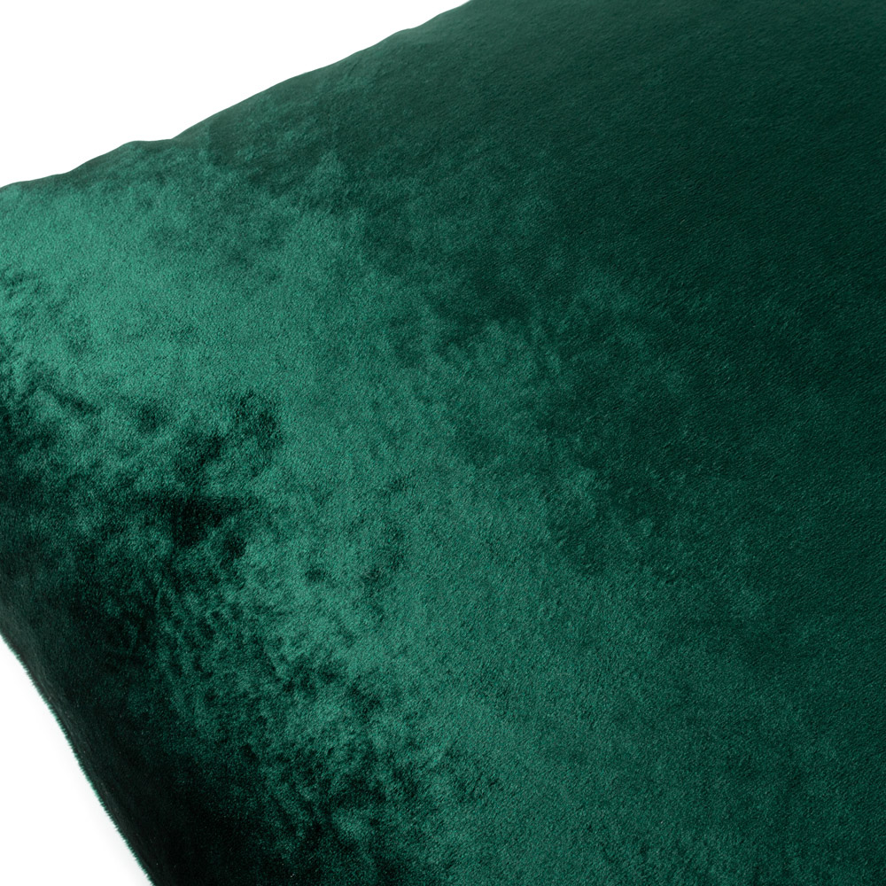 Paoletti Verona Emerald Square Crushed Velvet Cushion Image 3