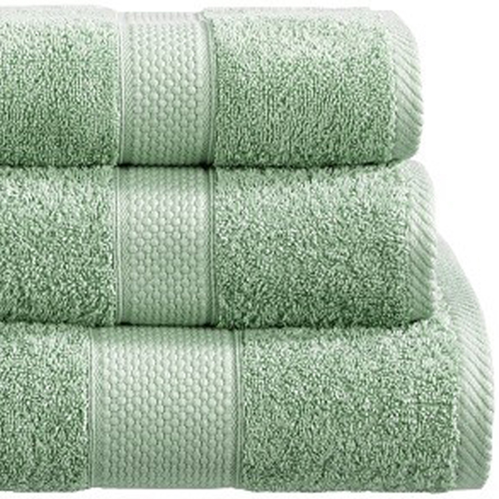 Imperial Ringspun Combed Cotton Seafoam Turkish Bath Towel 2 Pack Image 2