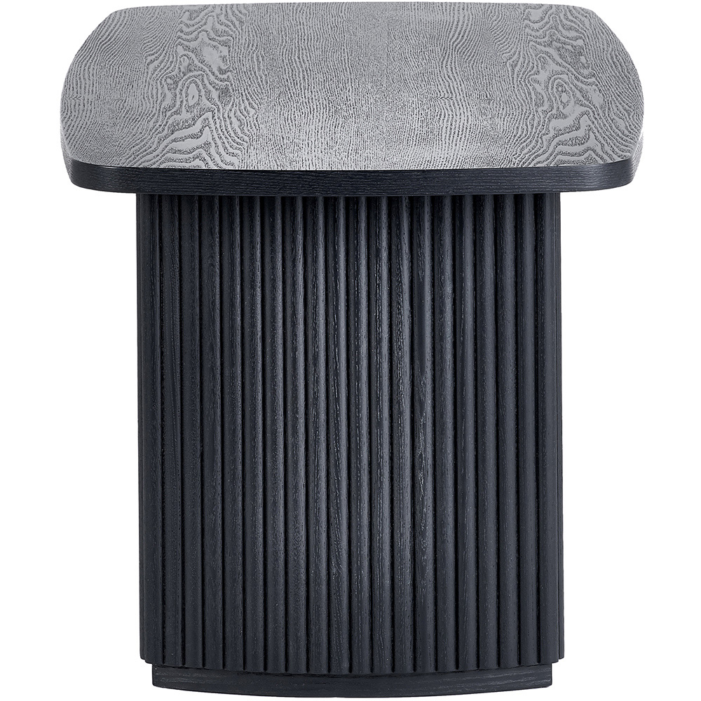 Julian Bowen Louis Black Fluted Compact Coffee Table Image 5