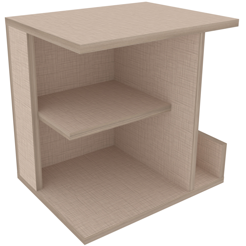 Decorotika Karamira 3 Shelf Cottonbeige Bedside Table Image 2