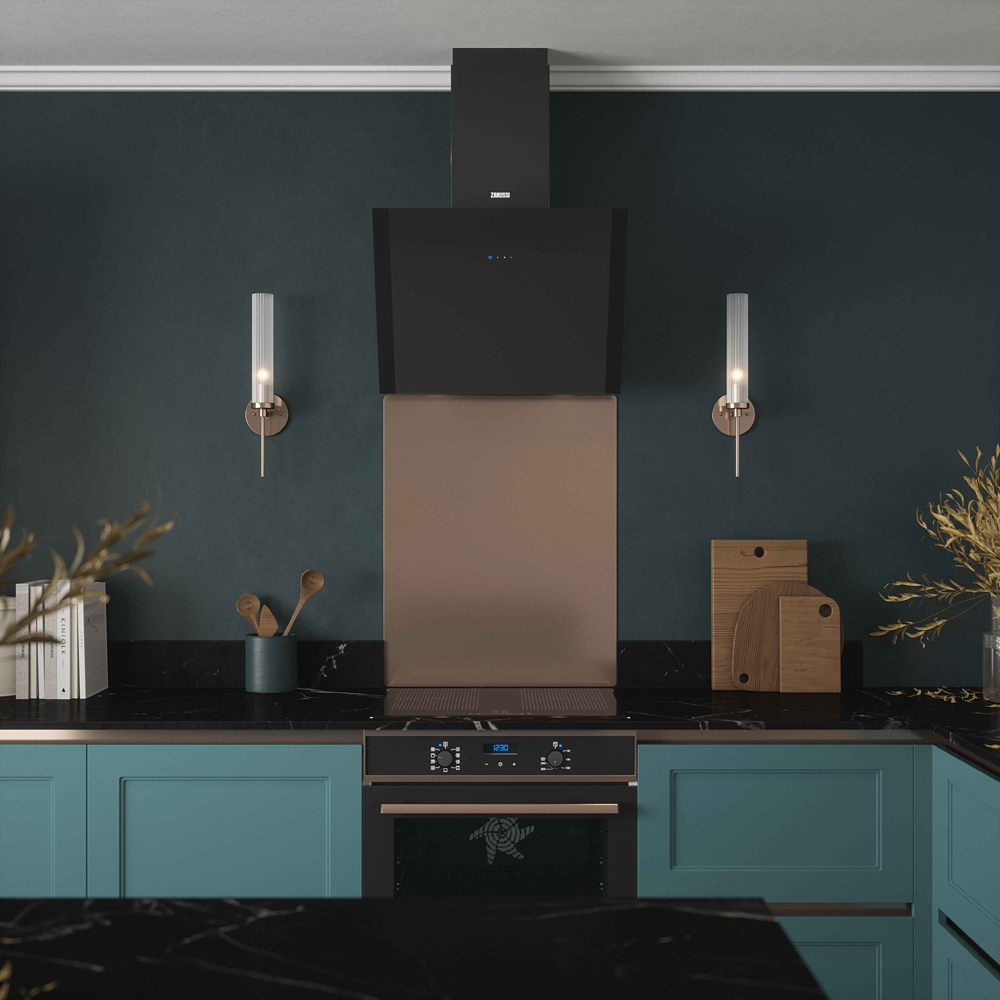 Metallico Copper Shimmer Stainless Steel Kitchen Splashback 60 x 75 cm Image 3