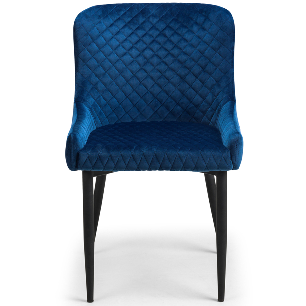 Julian Bowen Olympus Luxe and Marble Effect 6 Seater Dining Set White and Blue Image 5