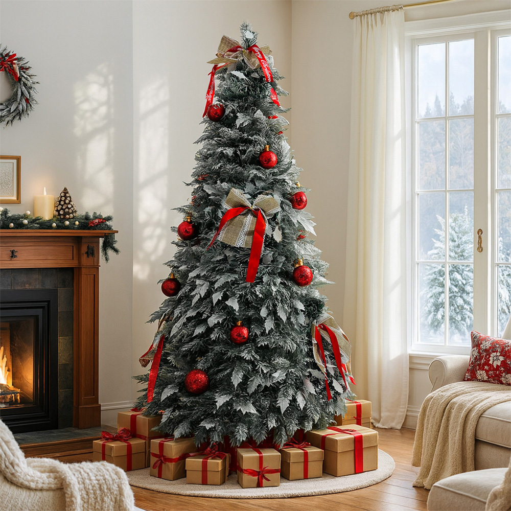 Noel Square Warm White LED Fully Decorated Xmas Tree 3.9ft Image 2