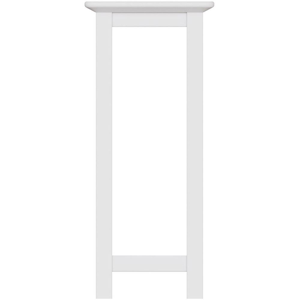 FWStyle Palma White Ready Assembled Side Lamp Table Image 3