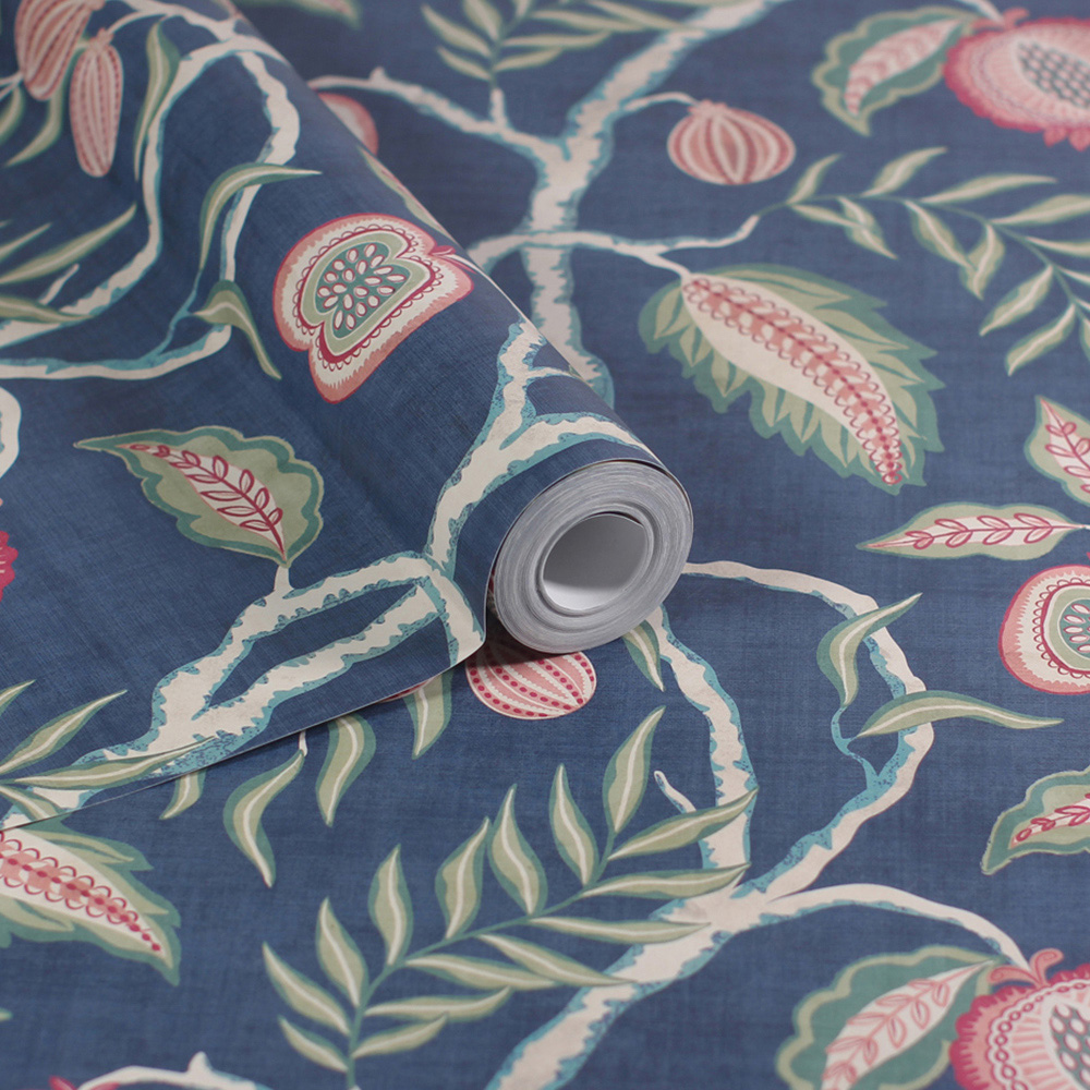Esselle Home Fruits of Paradise Navy Wallpaper Image 2