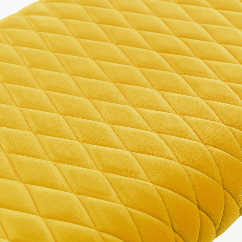 Julian Bowen Berwick 6 Seater Rectangular Dining Set with Low Bench Mustard Image 7