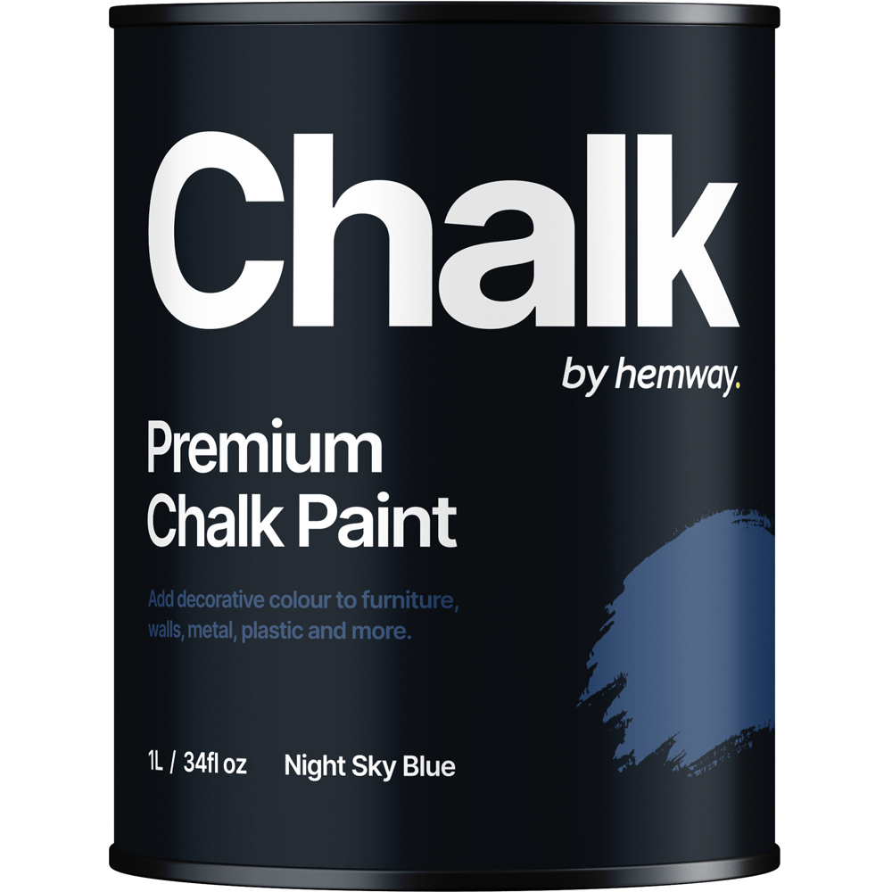 Hemway Night Sky Blue Furniture and Walls Matt Chalk Paint 1L Image 2