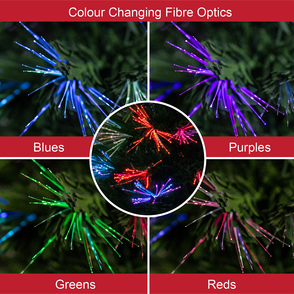 The Christmas Workshop Green Fibre Optic Christmas Tree 3ft Image 5
