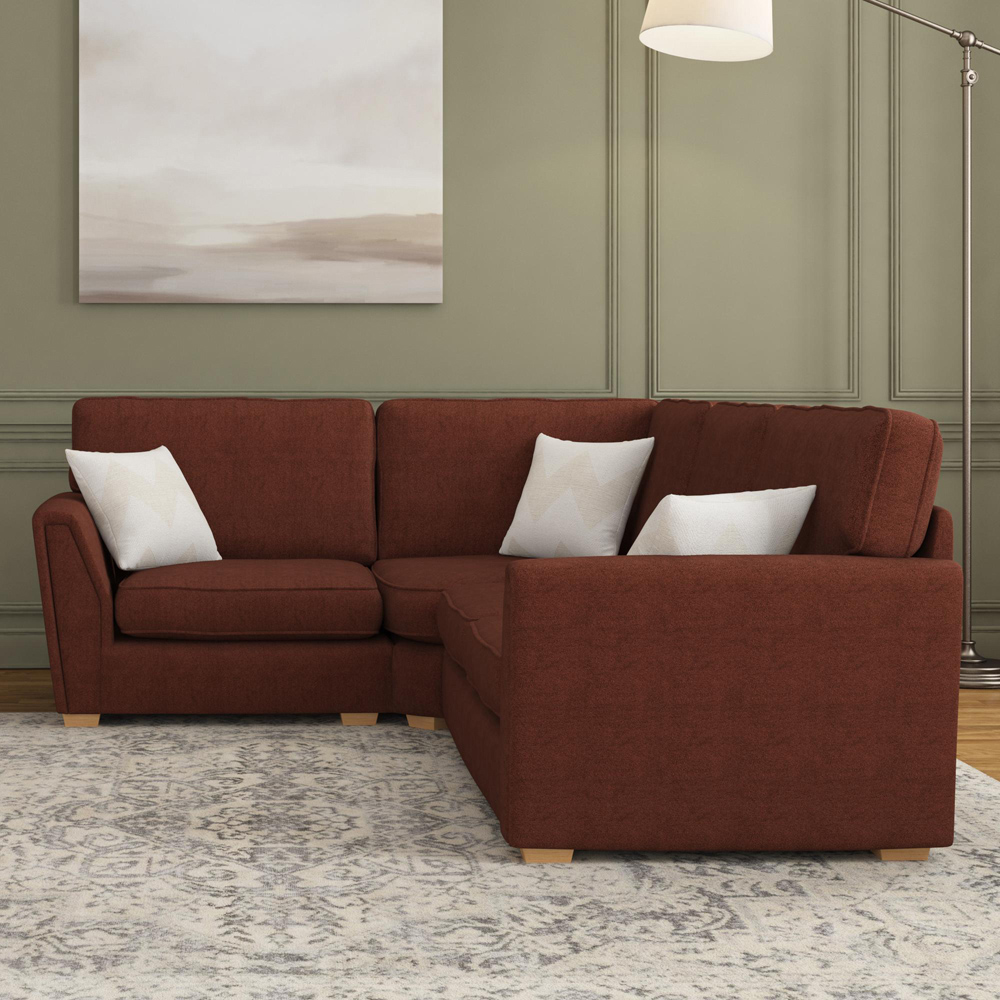 Wendleberry 3 Seater Venice Brick Fixed Back Left Hand Corner Sofa Image 5