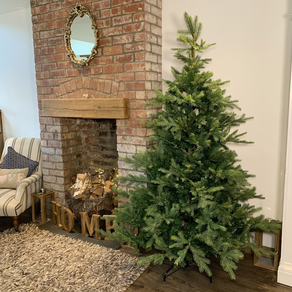 Samuel Alexander Everlands Green Grandis Fir Artificial Christmas Tree 6ft Image 2