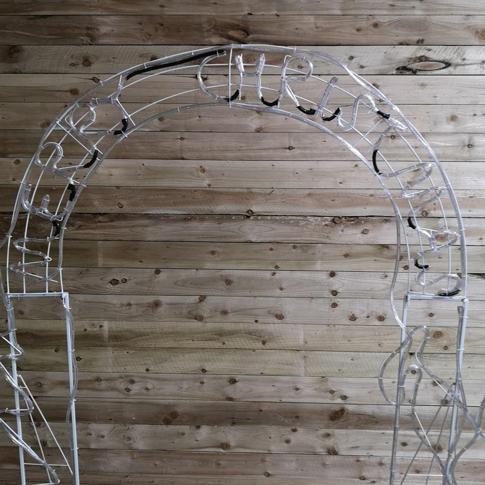 Samuel Alexander Santa with Tree Archway Rope LED Christmas Decoration 8ft Image 9