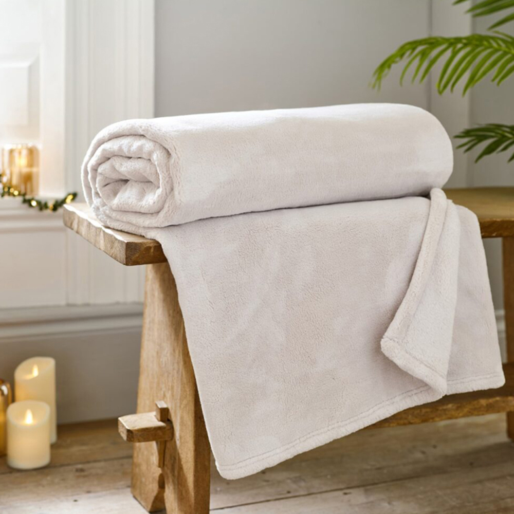 Deyongs Coco Touch Almond Throw 140 x 180cm Image 2