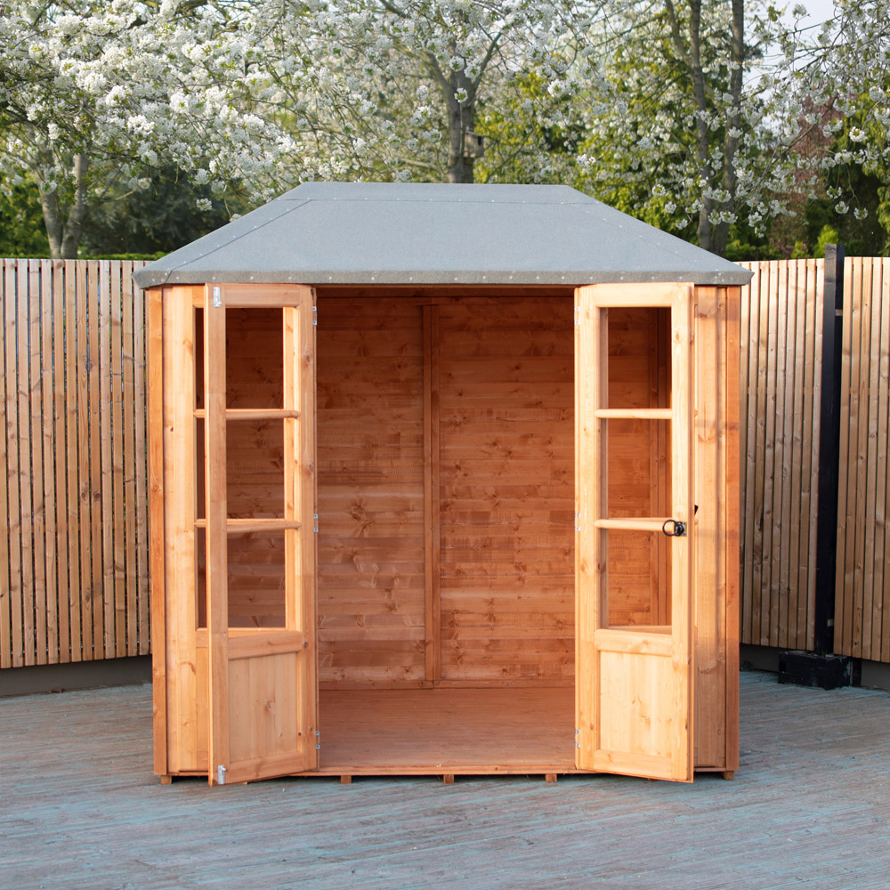 Shire Charleston 7 x 7ft Double Door Summerhouse Image 4
