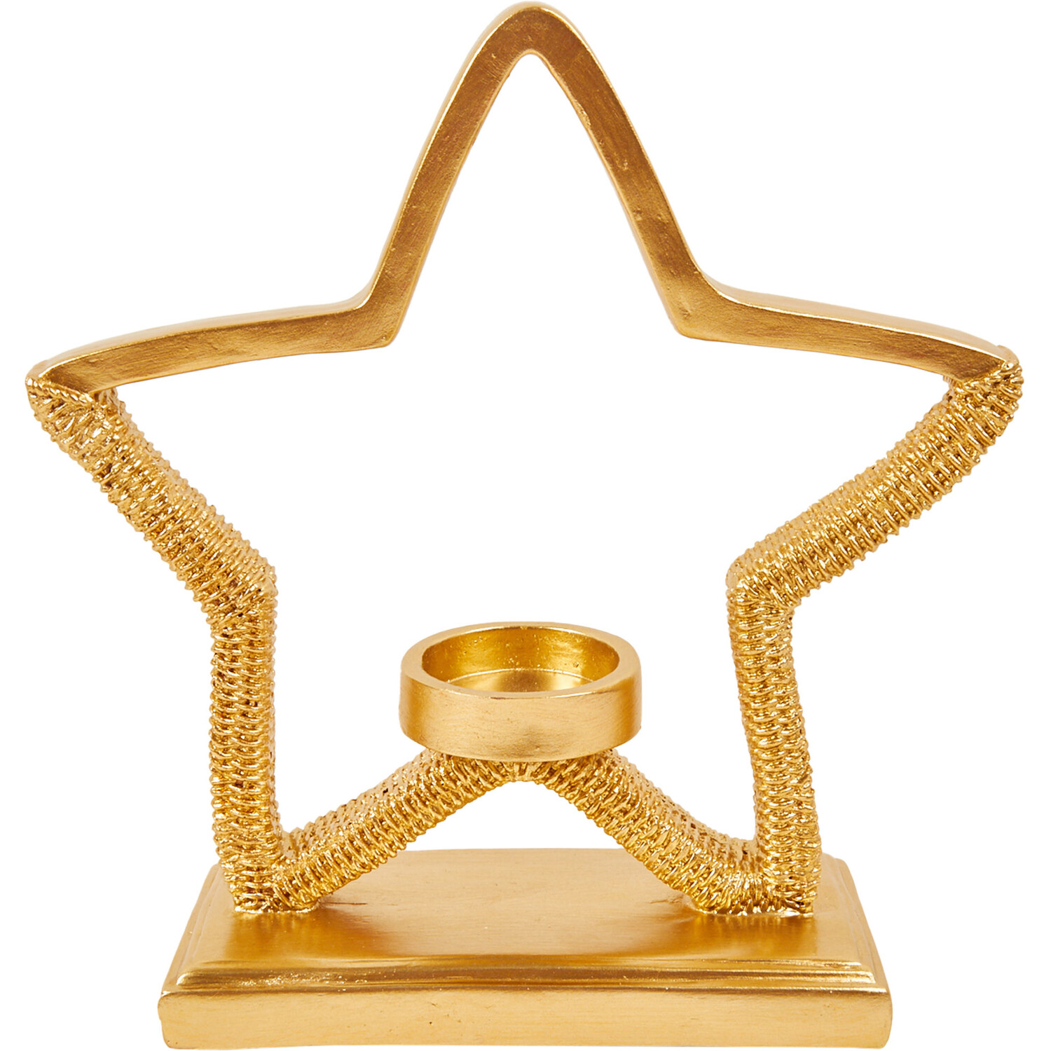 Star Tea Light Holder Gold - Gold Image 1