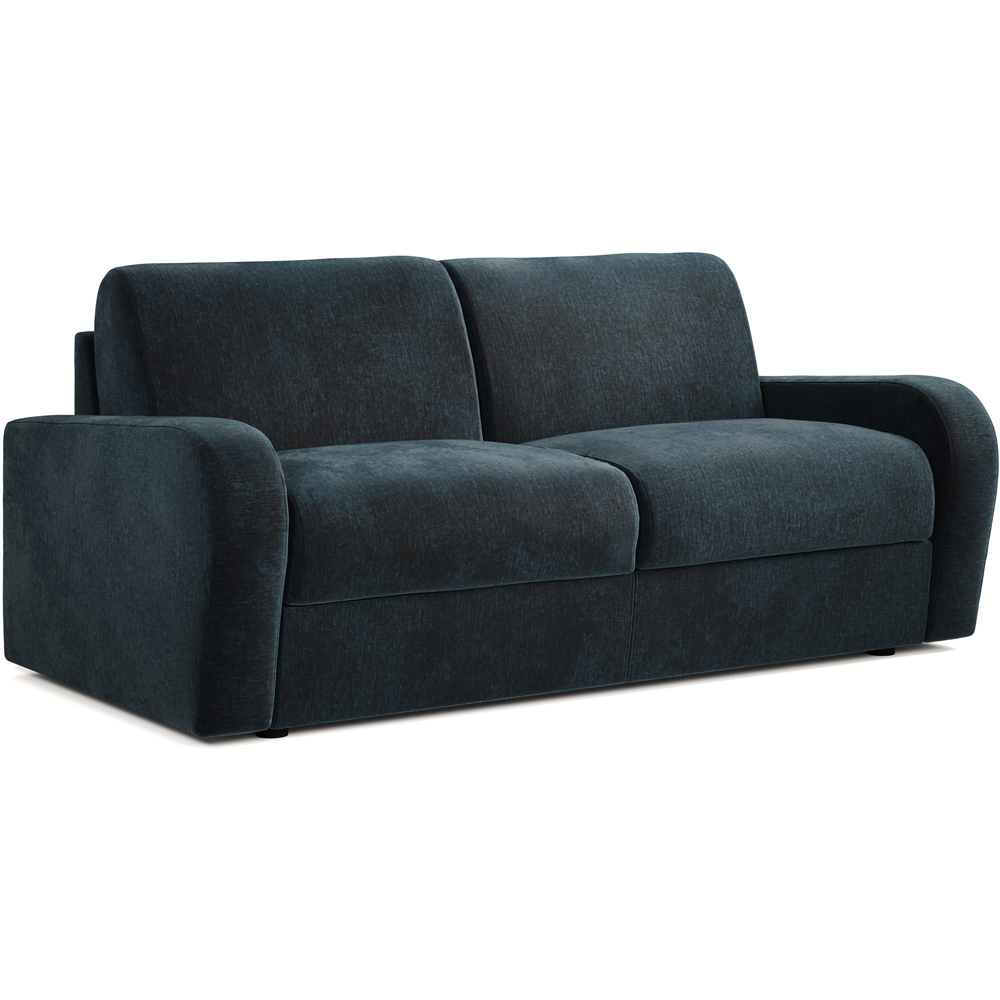 Jay-Be Deco 3 Seater Cosy Chenille Cobalt Sofa Bed with e-Sprung Mattress Image 2