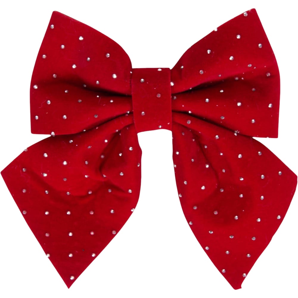 Set of 3 Decorative Bows Red Image 3