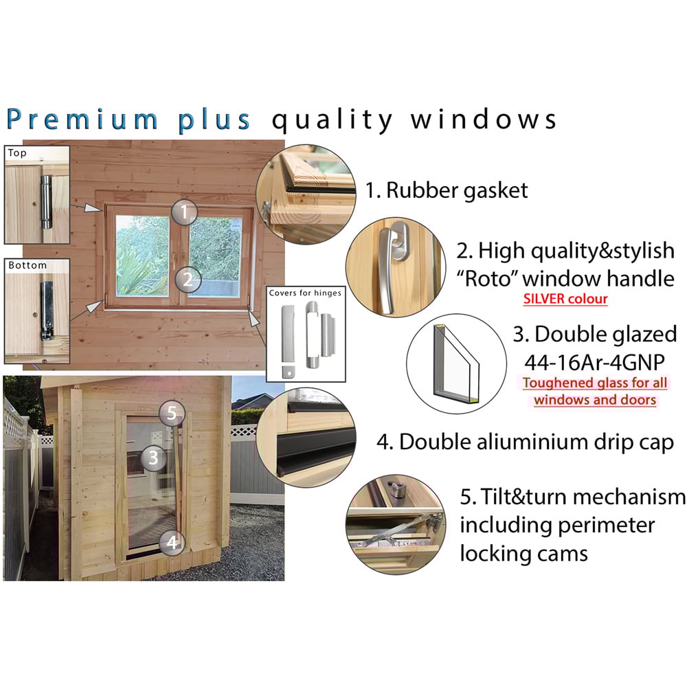 Shire Suzy 18 x 18ft Log Cabin Image 5