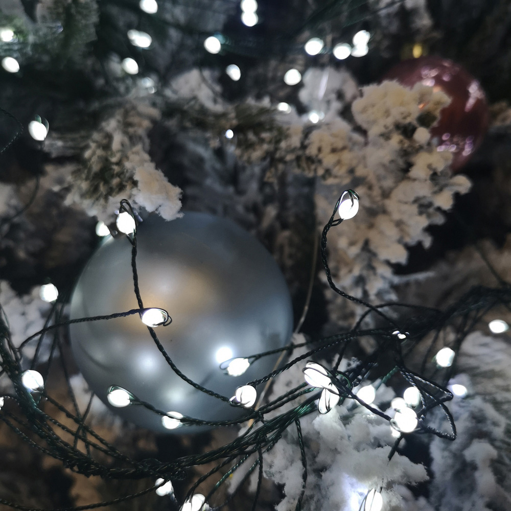 Samuel Alexander 430 White LED Christmas Garland Light Image 3