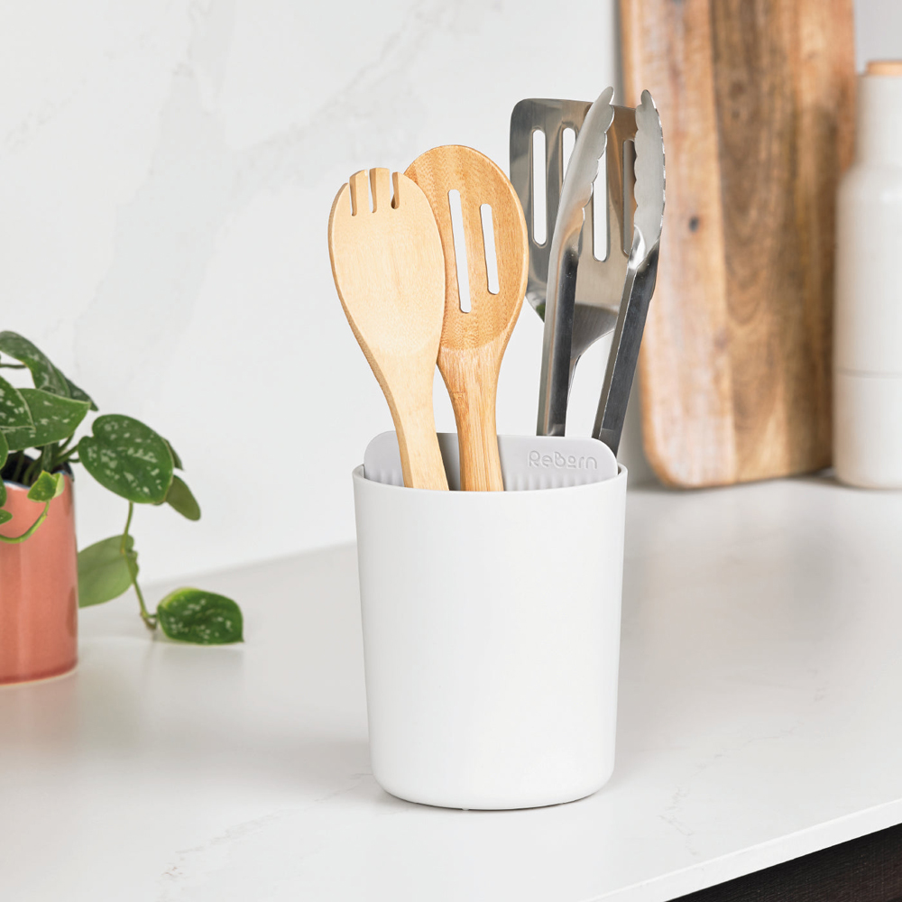ReBorn Stone Effect Plastic Utensil Holder Image 2