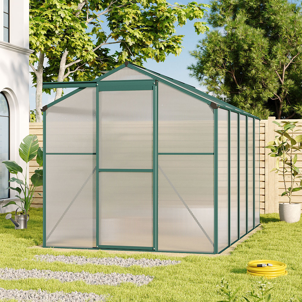 Living and Home Aluminium Frame 6 x 10ft Greenhouse Image 7
