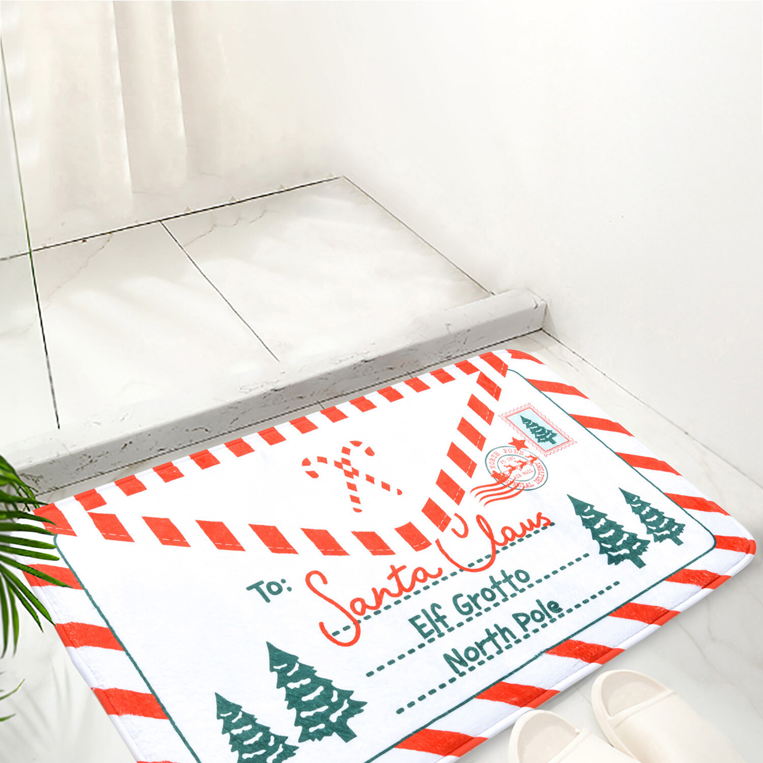 Letter To Santa Bath Mat Image 2