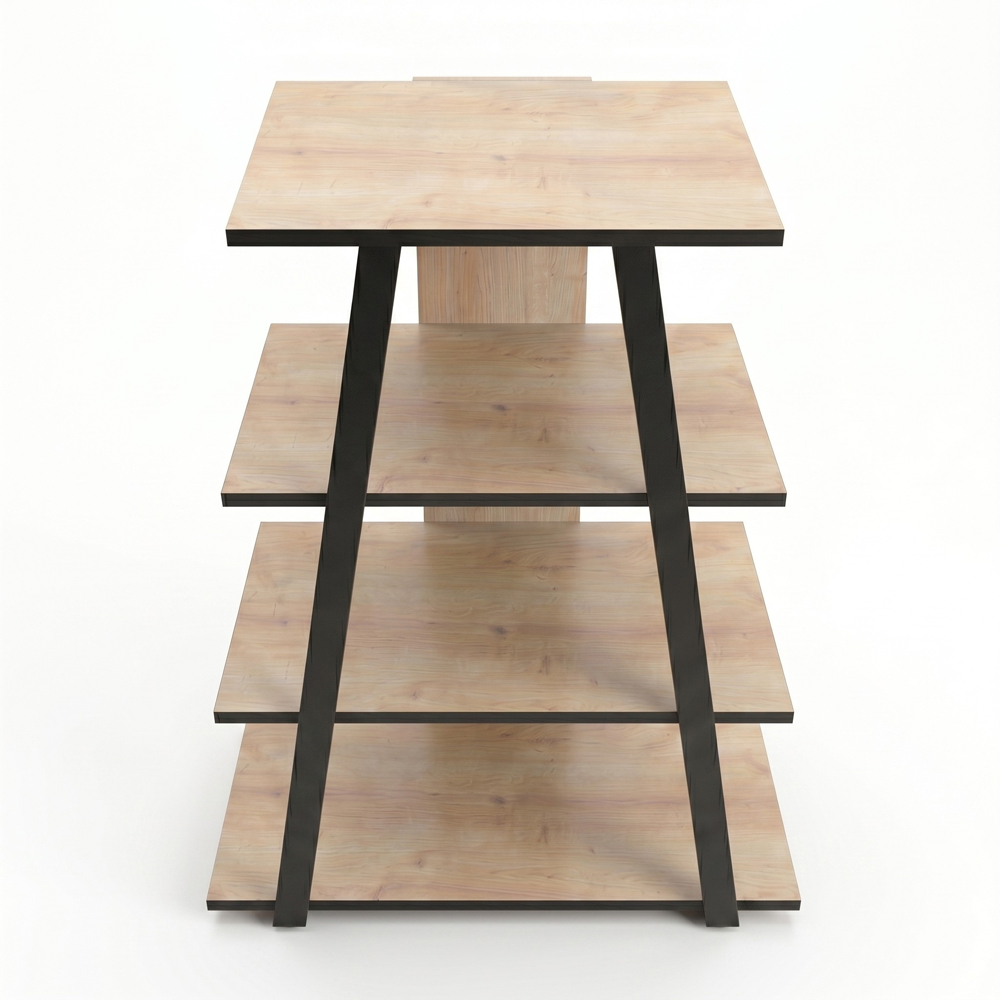 Decortie Lyno Oak 3 Shelf Mini TV Unit Image 6