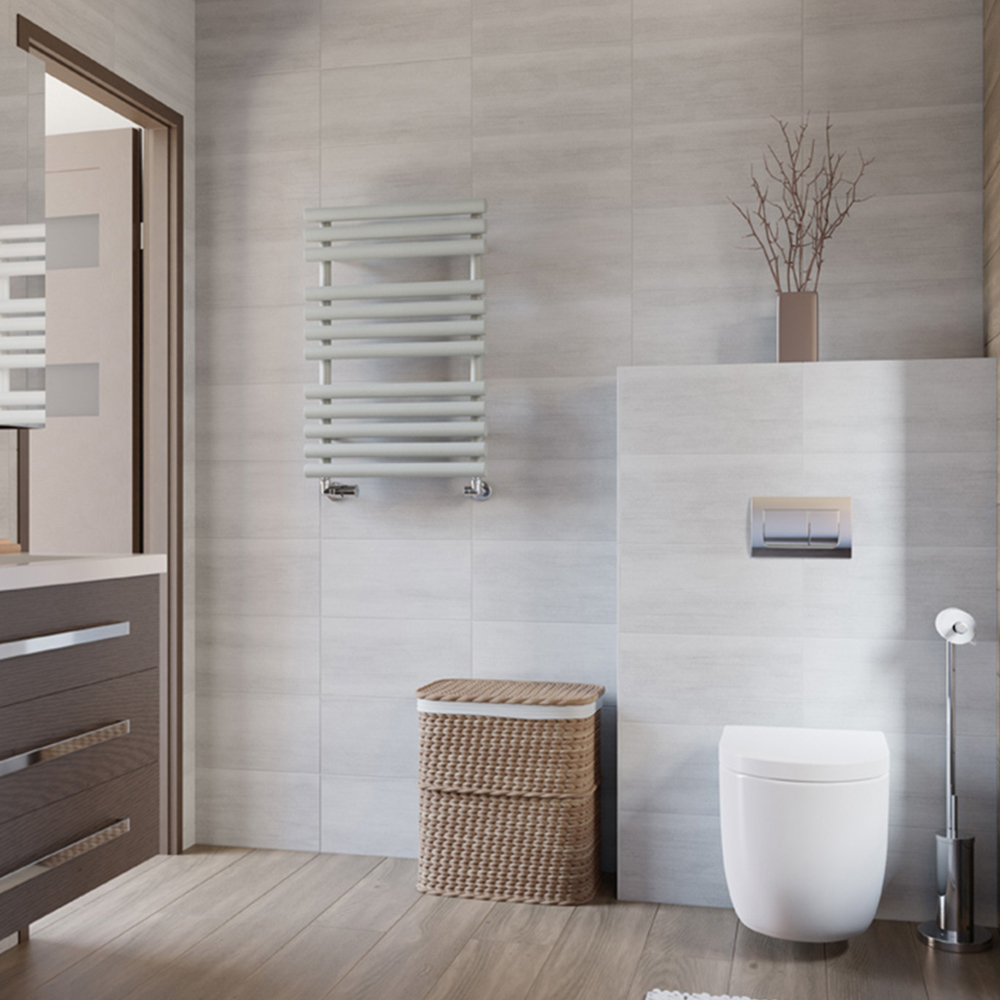 Terma Rolo Towel 1592BTU Salt n Pepper Heated Towel Rail 755 x 520mm Image 7