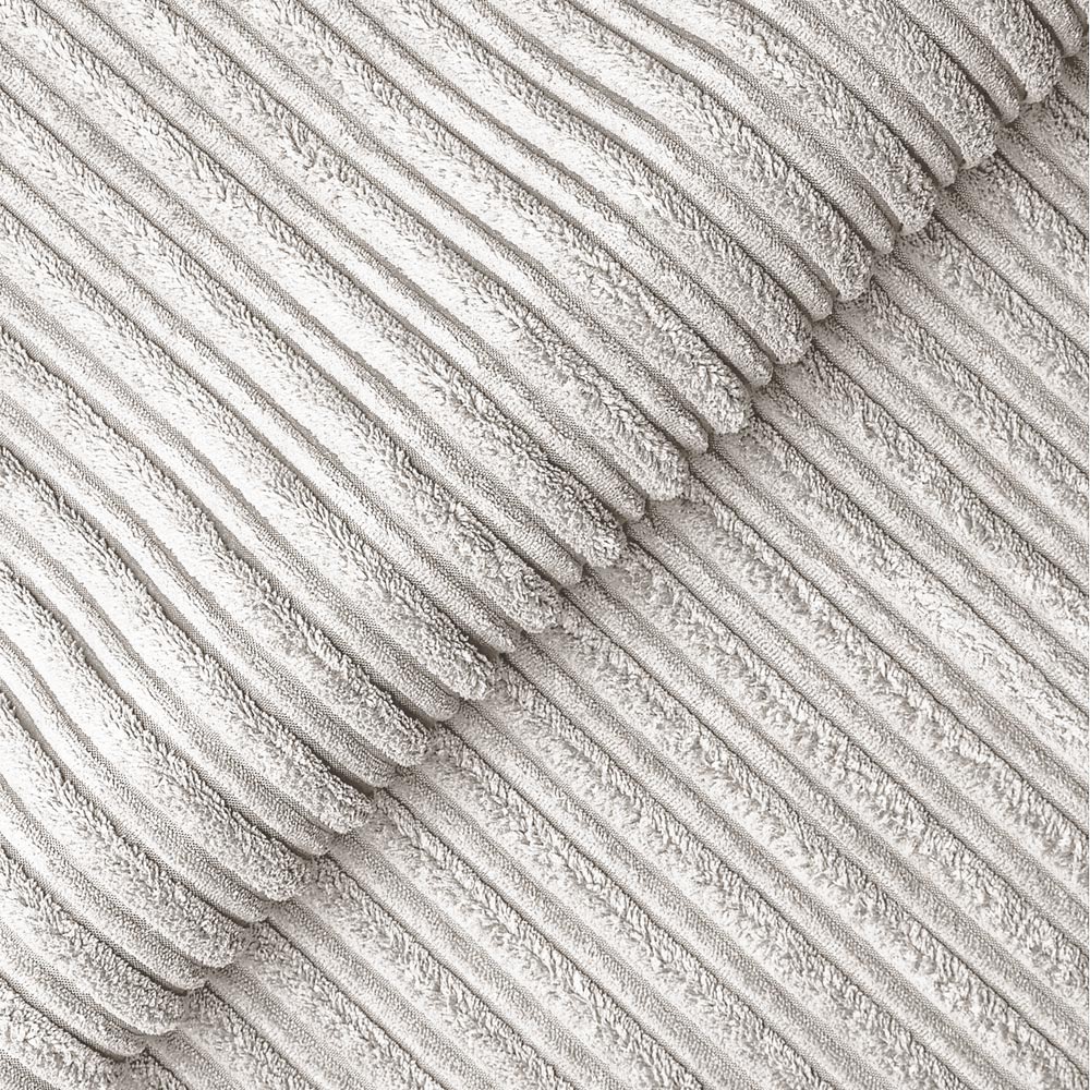 Luxor 3 Seater Silver Jumbo Cord Right Hand Facing Corner Sofa Image 4