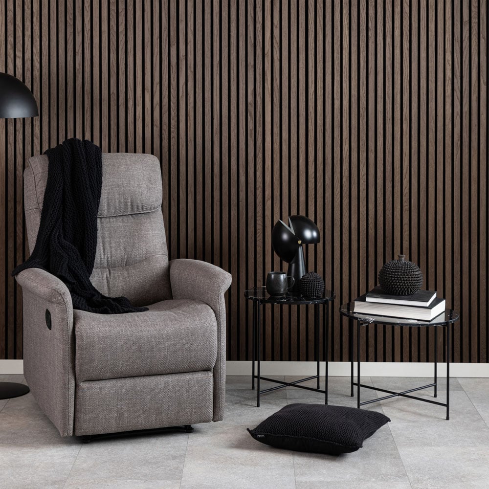 Florence Avila Black Polished Marble Stone Side Table Image 8