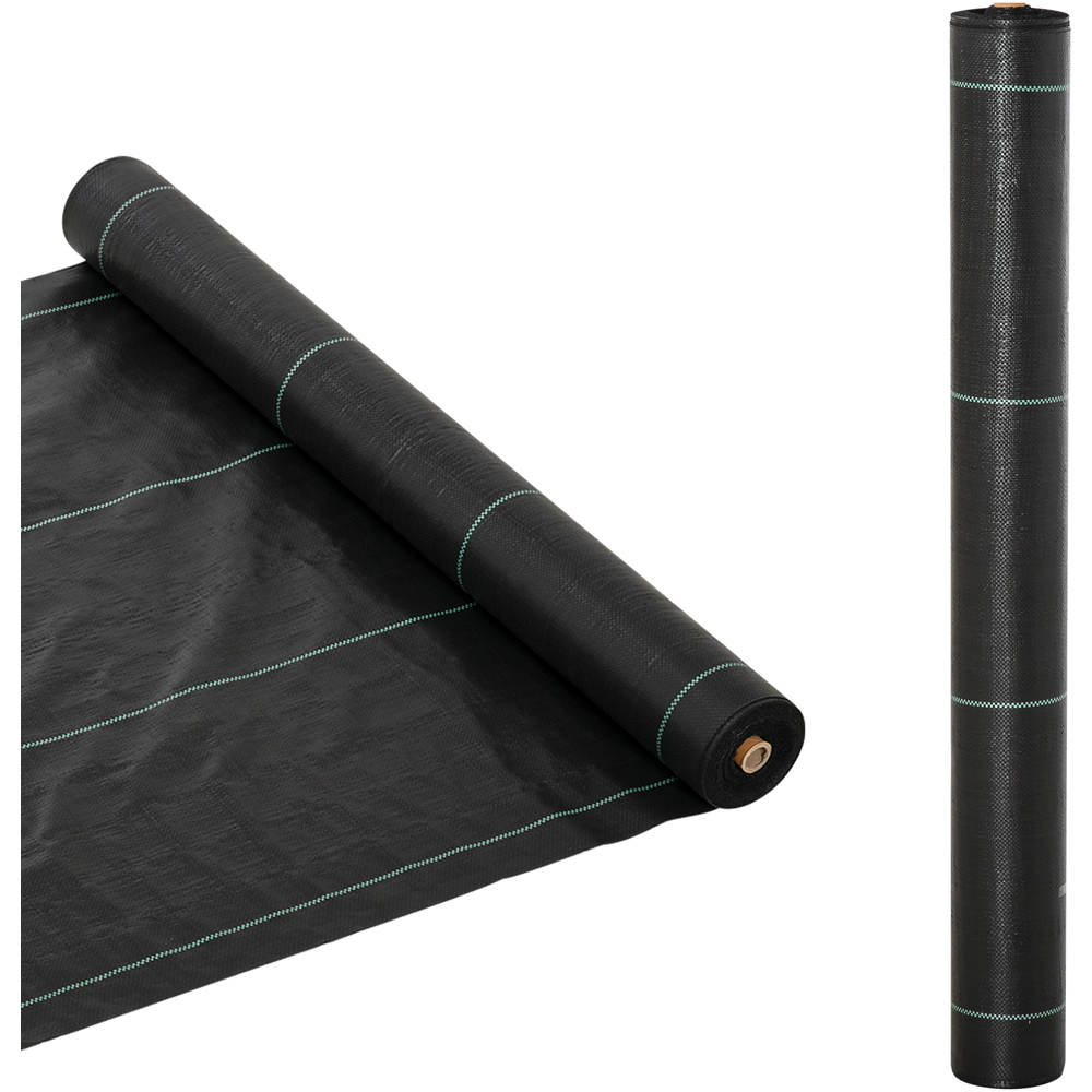 Outsunny Garden Fabric Weed Barrier Gardening Mat 1 x 50m Image 4