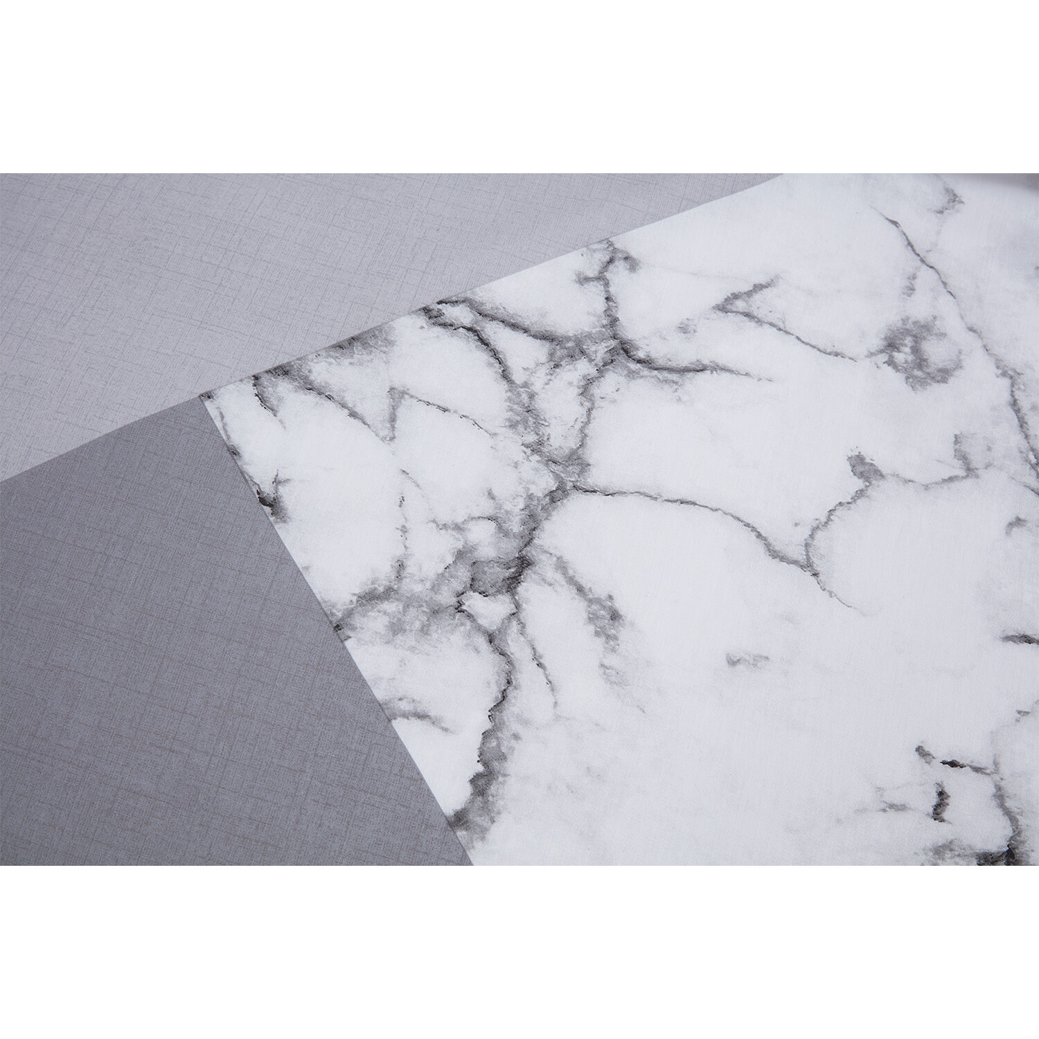 My Home Double Grey Marble Geo Duvet Set Image 4