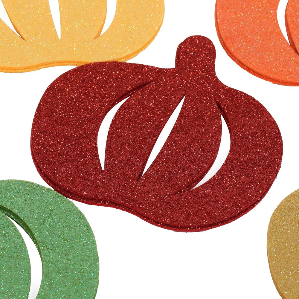 Single The Fall Collection Autumn Glitter Felt Shapes in Assorted styles Image 8