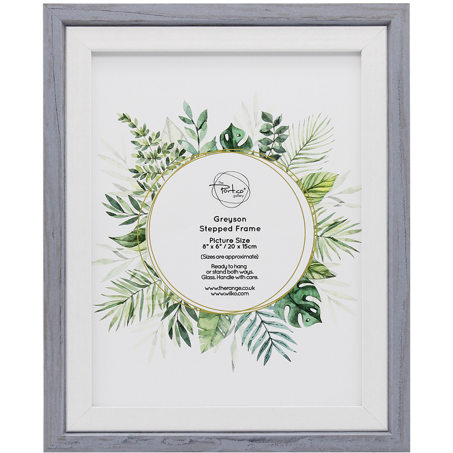 Greyson Stepped Frame Grey 6 x 8 inch Image 1