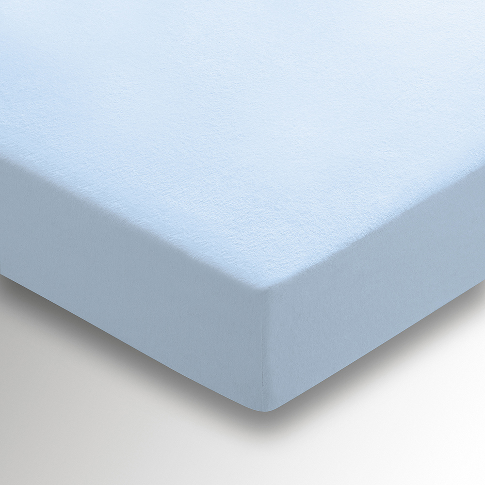 Helena Springfield Double Chambray Blue Brushed Cotton Fitted Bed Sheet Image 3