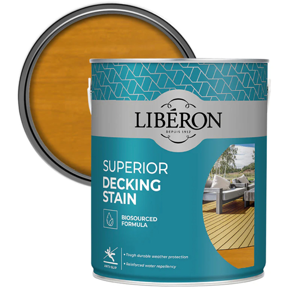 Liberon Superior Light Oak Decking Stain 5L Image 1