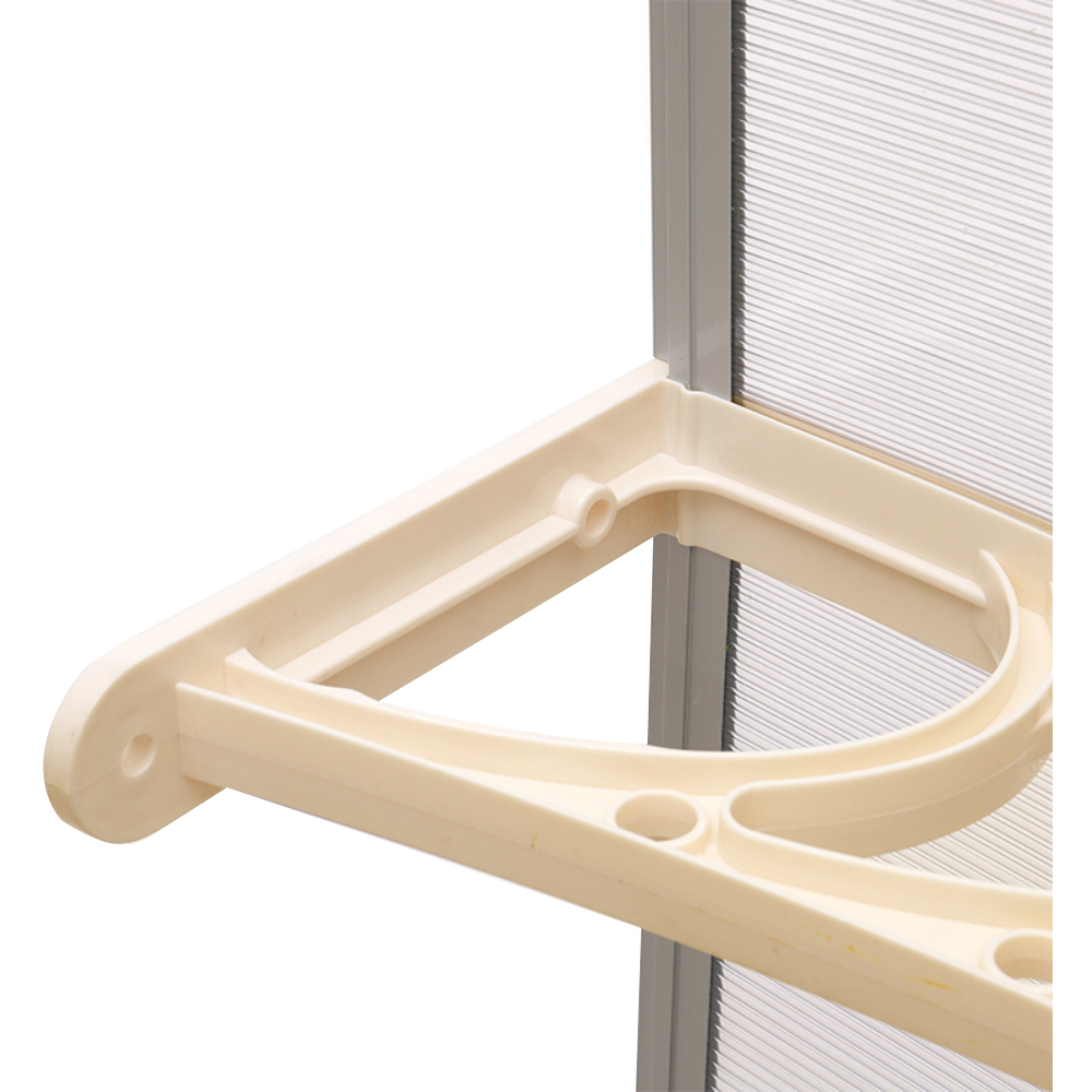 Living and Home White Window and Door Awning Canopy with Brackets 1.5m Image 4