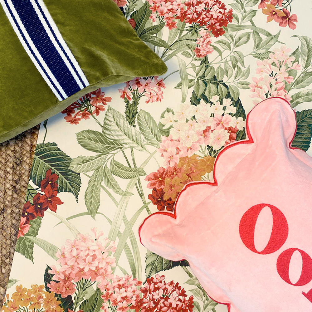 Belgravia Decor Misaki Sage and Orange Wallpaper Image 4