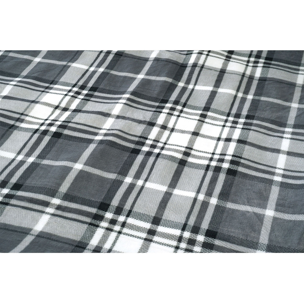 Balmoral Check Electric Heated Throw Grey Image 7