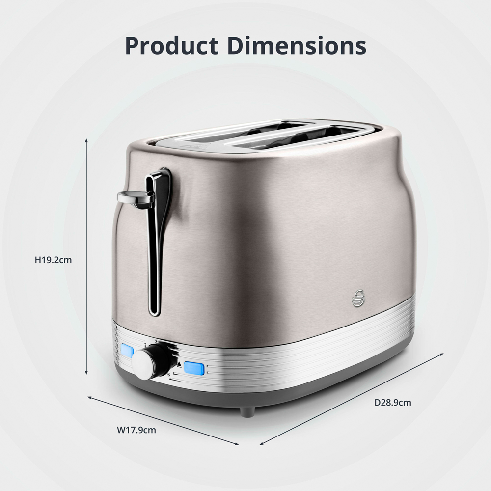 Swan Retro Revive Silver 2 Slice Toaster Image 9