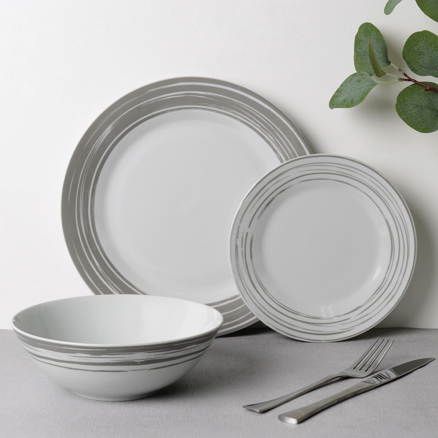 White Porto Dinner Set of 12 Image 2