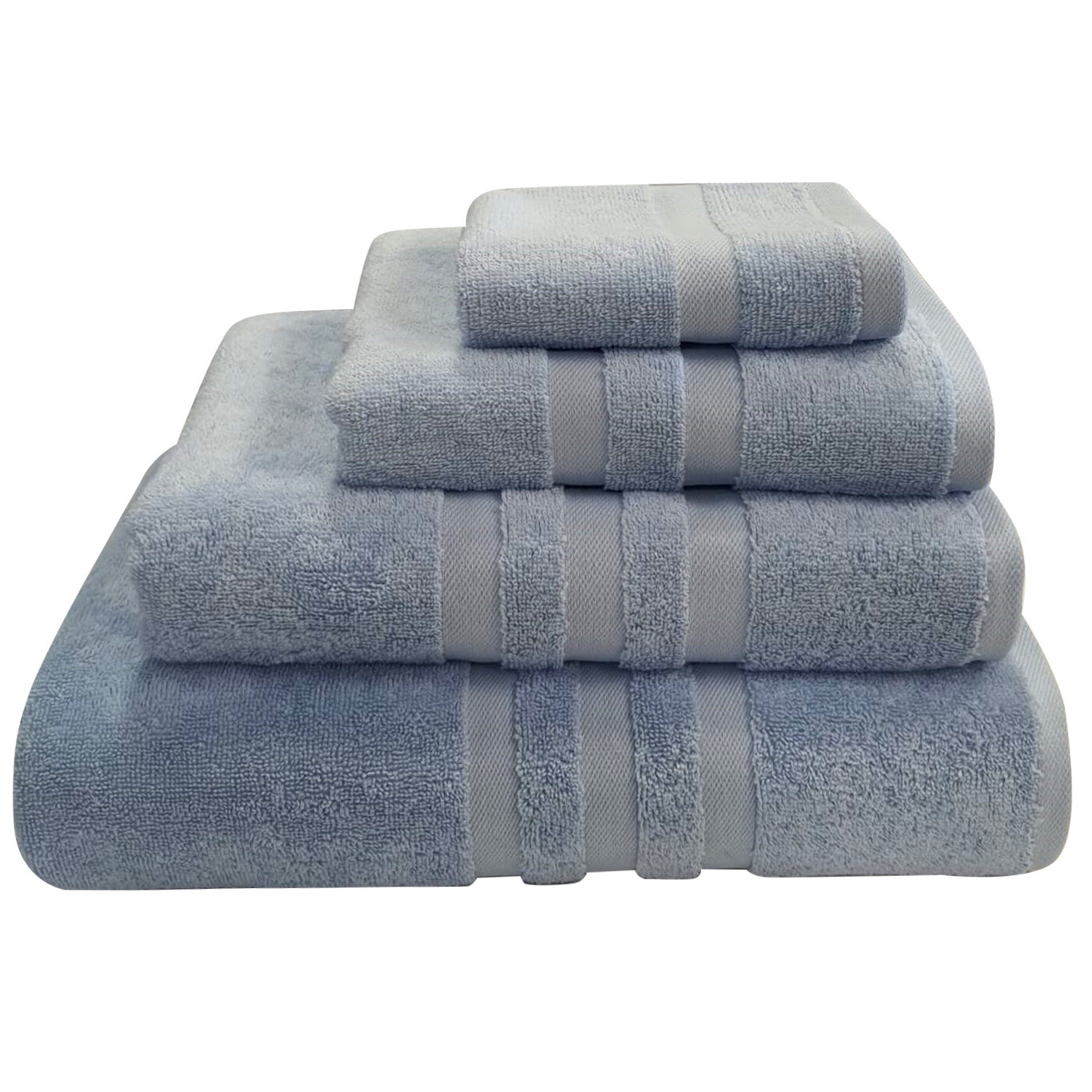 Absorbent Aegean Cotton Blue Hand Towel Image