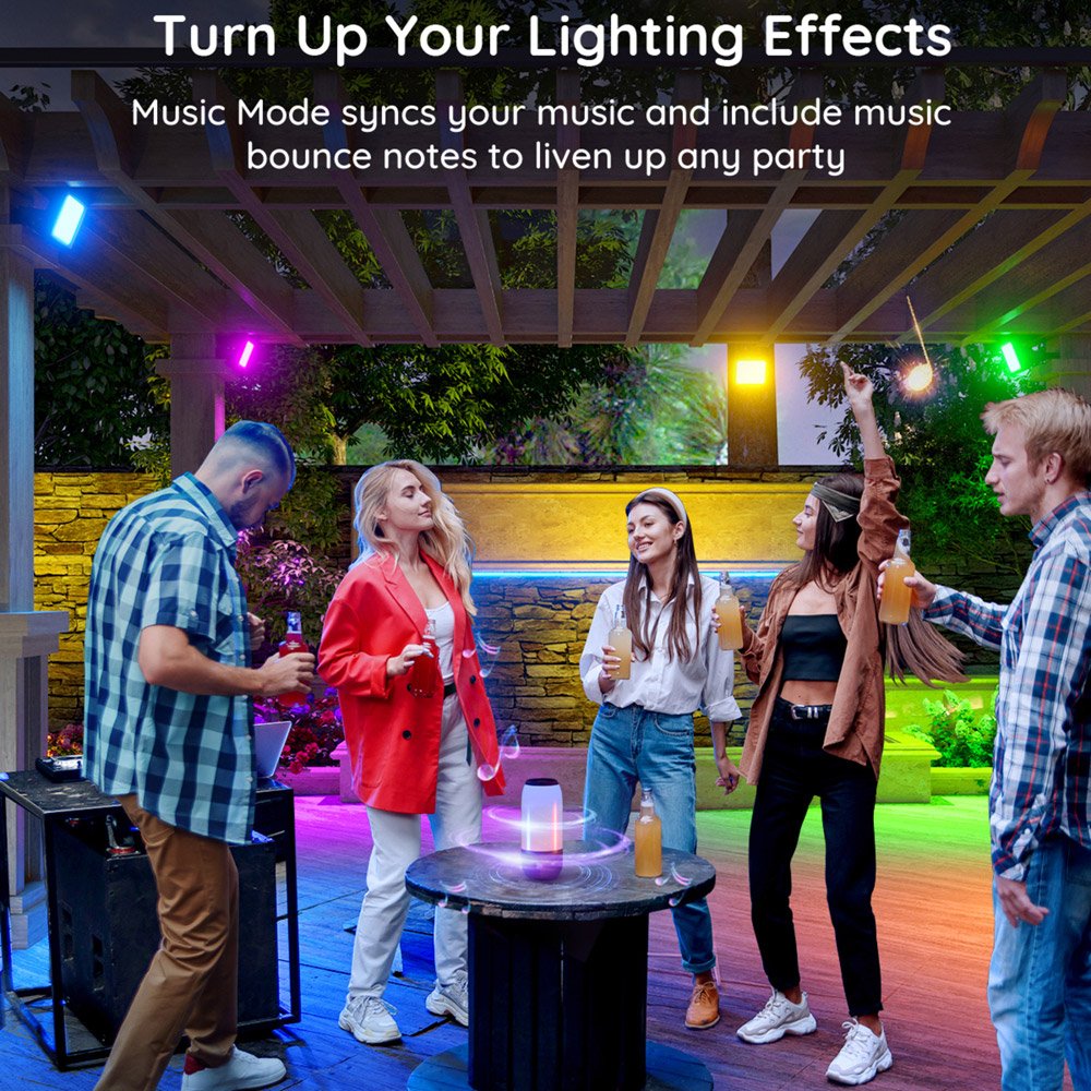 Govee RGBICWW LED Smart Floodlight 4 Pack Image 6