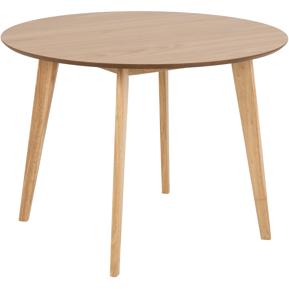 Florence Roxby 4 Seater Round Dining Table Oak Image 2