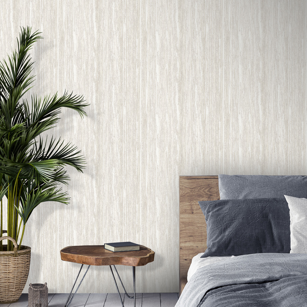 Design ID Wood Grain Off White Wallpaper Image 3